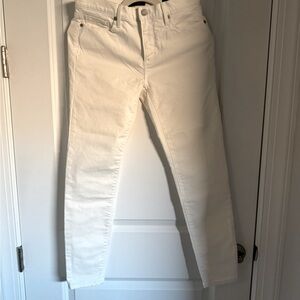 Banana Republic White Skinny Jeans, Size 27
